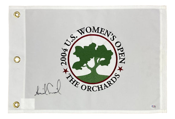 Annika Sorenstam Signed 2004 LPGA US Open Golf Flag PSA Hologram