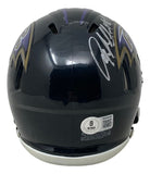 Anquan Boldin Signed Baltimore Ravens Mini Speed Helmet BAS