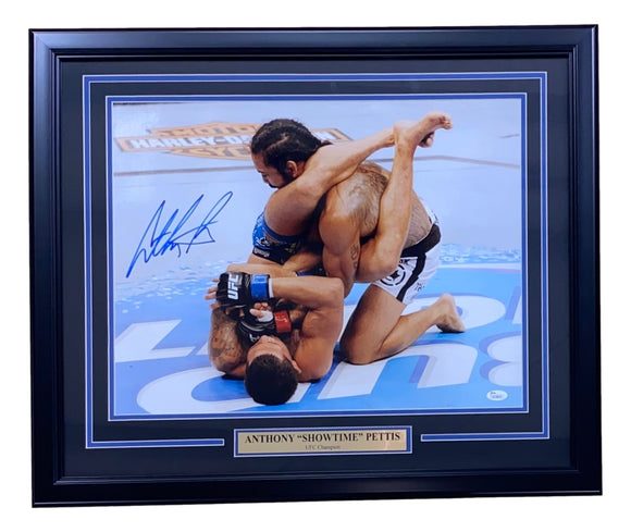 Anthony Pettis Signed Framed 16x20 UFC Photo JSA Sports Integrity