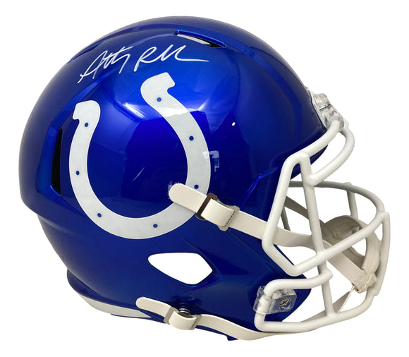 Anthony Richardson Signed Colts Full Size Flash Replica Speed Helmet Fanatics Sports Integrity