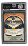 The Anthony Rizzo Signed 2022 Panini Prizm #LI-5 New York Yankees Card by Sports Integrity features Rizzo batting, a PSA certification label, and includes stats plus a career summary on the back.