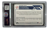 The Anthony Volpe Signed 2023 Topps #460 New York Yankees Rookie Card by Sports Integrity is PSA authenticated, showing Volpe’s stats, a player bio, and the PSA label.