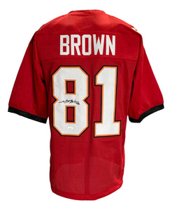 Antonio Brown Tampa Bay Signed Custom Red Pro-Style Football Jersey JSA Sports Integrity