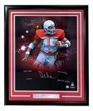 This Sports Integrity piece features a signed, framed 20x24 Ohio State photo of Archie Griffin with four inscriptions and a nameplate, showing him in action.