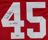 Archie Griffin Ohio State Signed Red Football Jersey HT 1974/75  GTSM