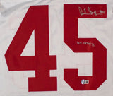 Archie Griffin Ohio State Signed White Football Jersey HT 1974/75  BAS