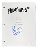 Ari Lehman Signed Friday The 13th Movie Script Jason 1 Inscribed JSA