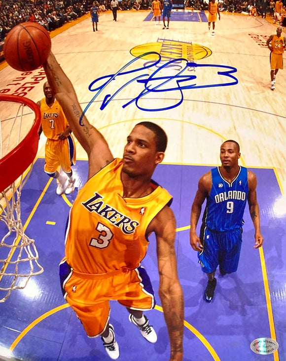 Trevor Ariza Signed 8x10 Los Angeles Lakers Dunk vs Magic Photo SI