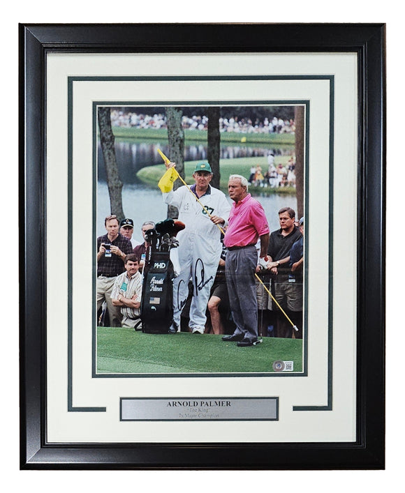 Arnold Palmer Signed Framed 11x14 PGA Golf Photo BAS LOA