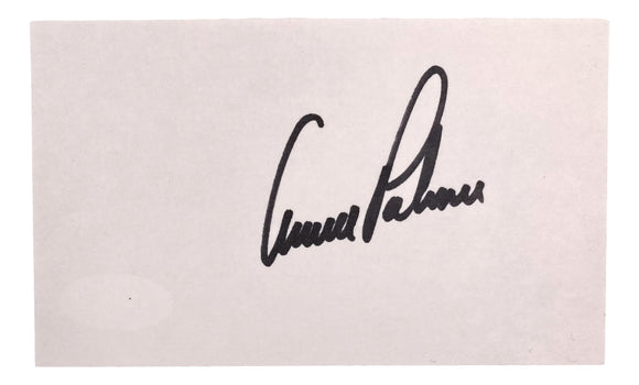 Arnold Palmer PGA Signed 3x5 Index Card JSA Sports Integrity