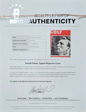 Arnold Palmer Signed Framed PGA Golf Magazine Page BAS LOA