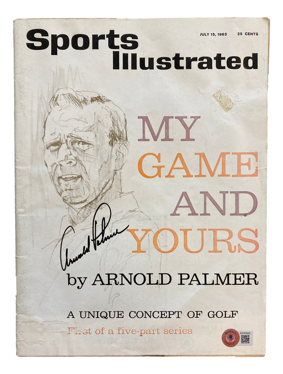 Arnold Palmer Signed 1963 Sports Illustrated Magzine BAS AC40942 Sports Integrity