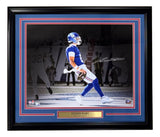 AS-IS Jaxson Dart Signed Framed 16x20 New York Giants Photo Fanatics