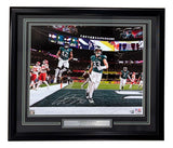 AS-IS Cooper DeJean Signed Framed 16x20 Eagles SB59 Pick Six Photo Fanatics
