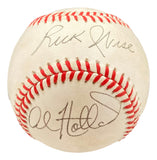 Richie Ashburn Rick Wise Al Holland Signed Official NL Baseball BAS AC22621 Sports Integrity