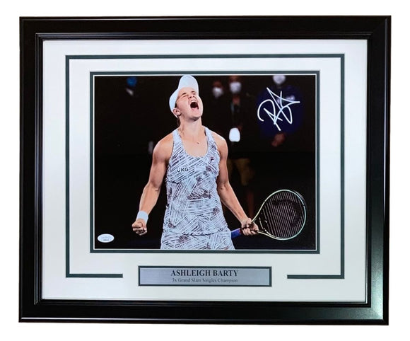 Ashleigh Barty Signed Framed 11x14 Tennis Photo JSA