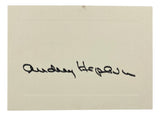 Audrey Hepburn Signed 3x5 Index Card BAS A55986
