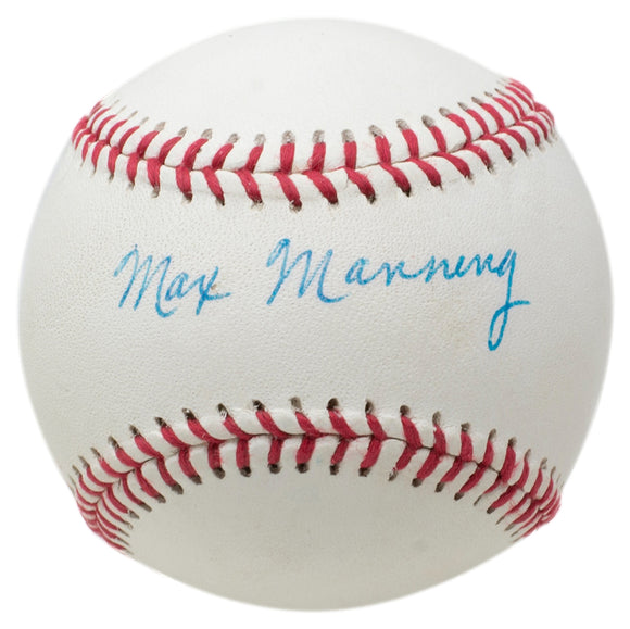 Max Manning Signed Newark Eagles Baseball BAS AA21508