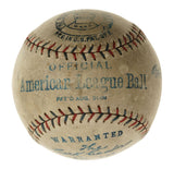Babe Ruth New York Yankees 1925 Signed Official American League Baseball PSA+JSA