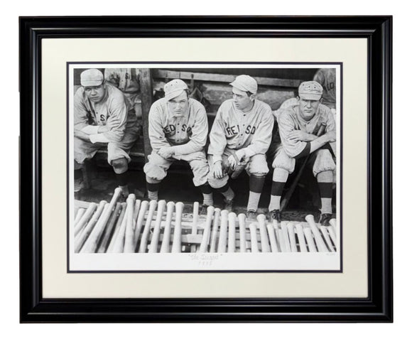 Babe Ruth Boston Red Sox Framed The Dugout Historical Archive Giclee