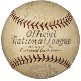 Babe Ruth Lou Gehrig Yankees 1920s Signed Spalding NL Baseball BAS+PSA LOA