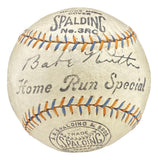 Babe Ruth Yankees Signed 1930s Babe Ruth Home Run Special Baseball PSA AM09765