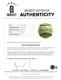 Babe Ruth Yankees 1920s Signed Spalding Junior League Baseball BAS+PSA Auto 8