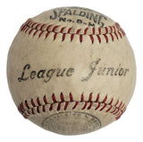 Babe Ruth Yankees 1920s Signed Spalding Junior League Baseball BAS+PSA Auto 8