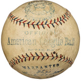 Babe Ruth Ty Cobb Signed Official American League Baseball PSA+BAS LOA