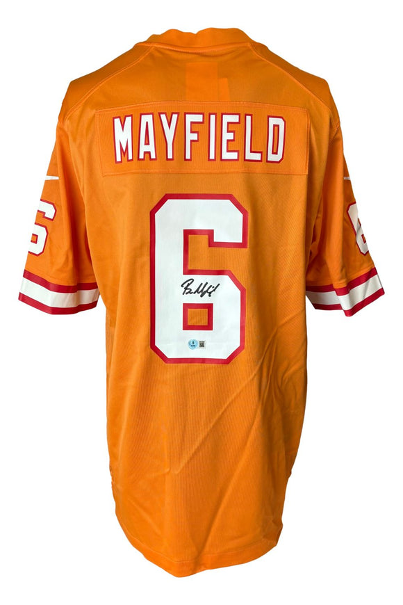 Baker Mayfield Signed Tampa Bay Buccaneers Orange Nike Game Replica Jersey BAS