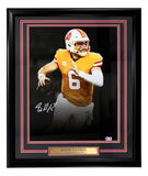 Baker Mayfield Signed Framed 16x20 Buccaneers Spotlight Orange Jersey Photo BAS
