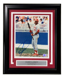Barry Larkin Signed Framed 8x10 Cincinnati Reds Photo BAS