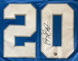 Barry Sanders Signed Detroit Lions Reebok Vintage Collection Jersey Schwartz