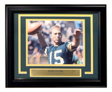 Bart Starr Signed Framed 8x10 Green Bay Packers Photo BAS