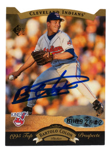 Bartolo Colon Signed Cleveland Indians 1995 SP Topps Prospects Card UDA Holo Sports Integrity