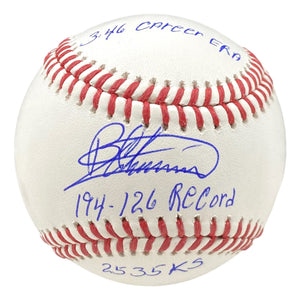 Bartolo Colon New York Mets Signed Official MLB Baseball Career Stats Insc BAS Sports Integrity