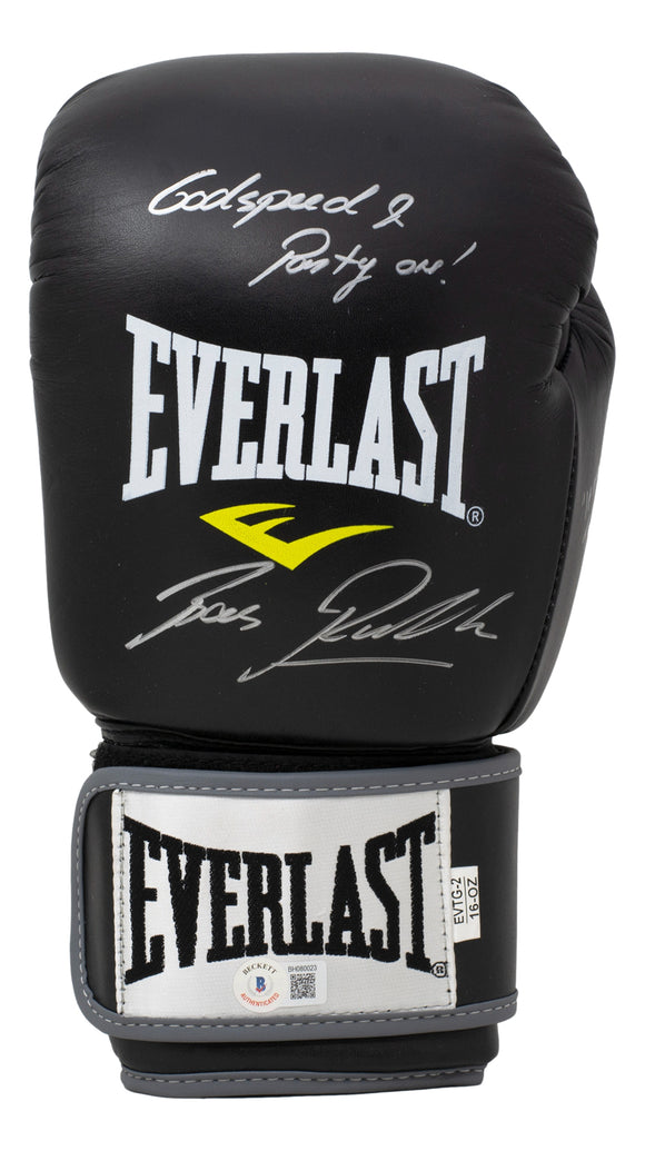 Bas Rutten Signed Left Everlast Glove 2x Inscribed BAS BH080023