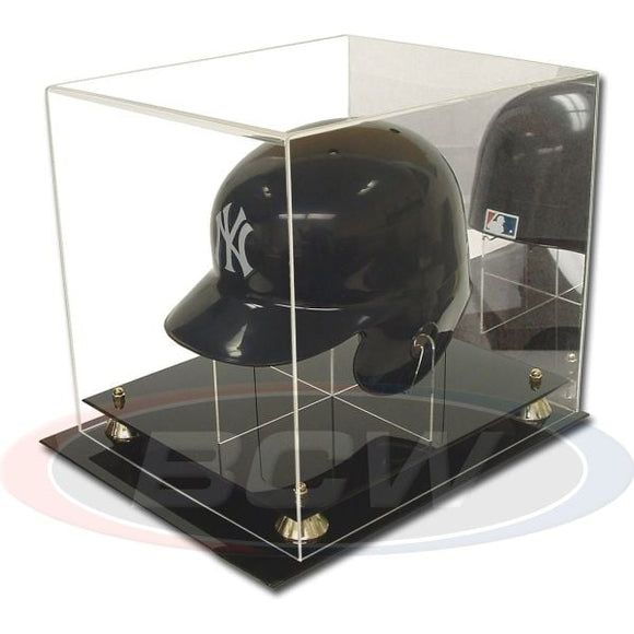 BCW Acrylic Baseball Helmet Display W/ Mirror Case Sports Integrity