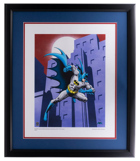 Batman Running 12x16 Framed DC Comic Limited Edition Giclee Sports Integrity