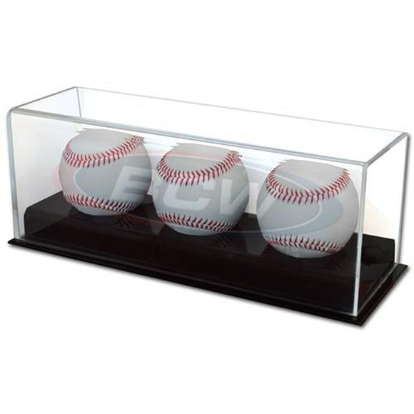 BCW Acrylic Triple Baseball Display Case Sports Integrity