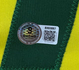 Bebeto Brazil Signed Yellow Soccer Jersey BAS