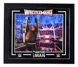 Becky Lynch Signed Framed 16x20 WWE Photo The Man Inscribed BAS LOA