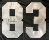 Ben Davidson Oakland Signed Black Football Jersey BAS