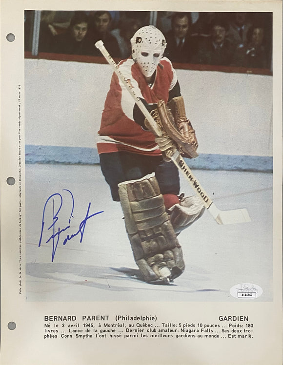 Bernie Parent Signed Hand Painted Mini Stanley Cup Philadelphia Flyers  Beckett