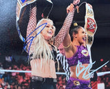 Biance Belair Liv Morgan Signed Framed 8x10 WWE Women's Champions Photo BAS