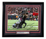 AS-IS Bijan Robinson Signed Framed 16x20 Atlanta Falcons Photo BAS