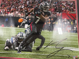 AS-IS Bijan Robinson Signed Framed 16x20 Atlanta Falcons Photo BAS