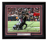 Bijan Robinson Signed Framed 16x20 Atlanta Falcons Photo BAS