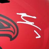 Bijan Robinson Signed Atlanta Falcons Full Size Rave Replica Speed Helmet BAS