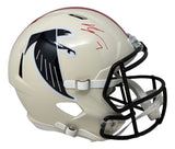 Bijan Robinson Signed Atlanta Falcons Full Size RETRO Replica Speed Helmet BAS